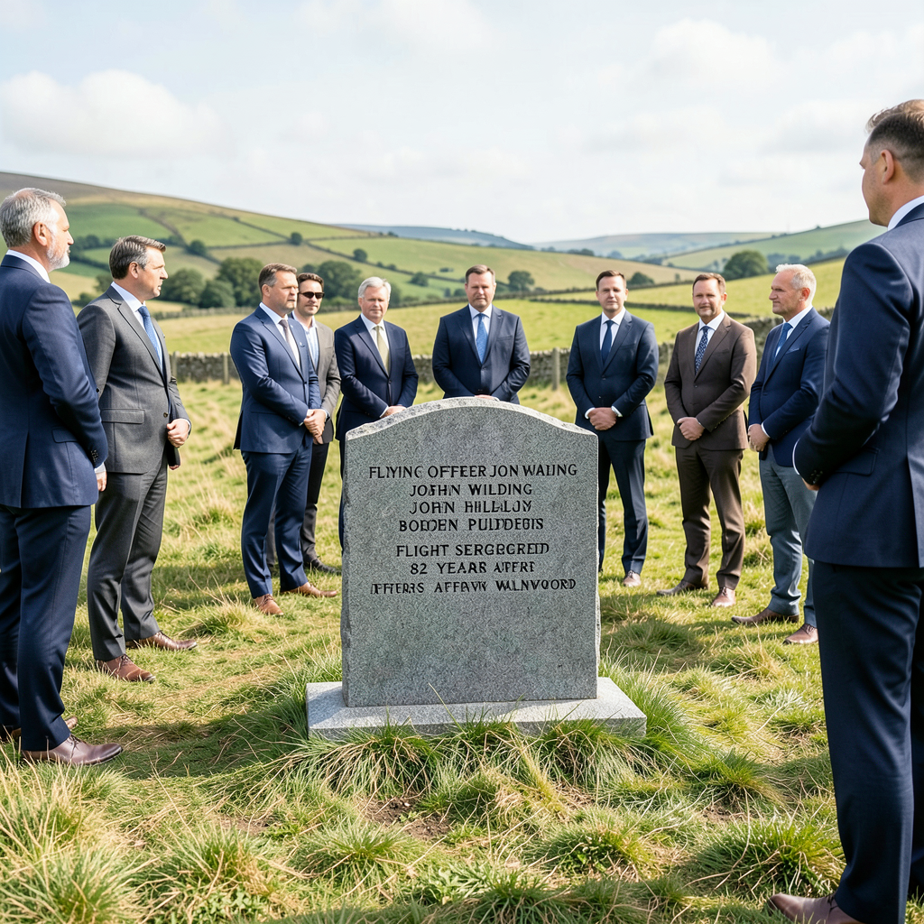 Memorial held 82 years after WW2 pilots died steering bomber from Wallingford